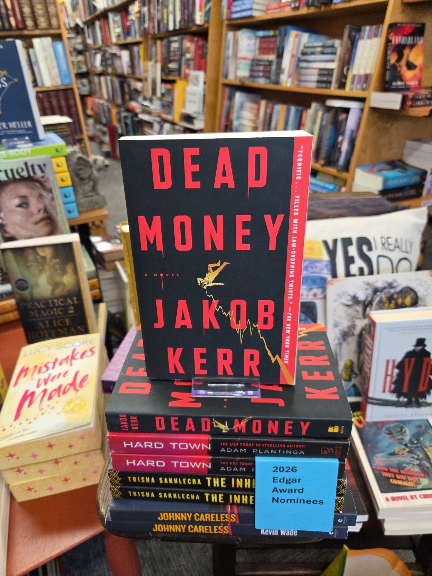 Dead Money by Jacob Kerr on the shelf